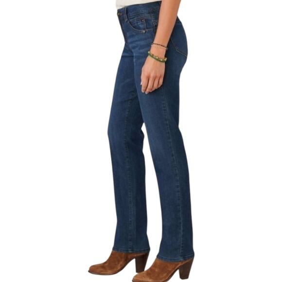 Democracy Abtechnology Booty Lift Straight Leg Classic Blue Women's Jeans 20 W - Picture 2 of 9